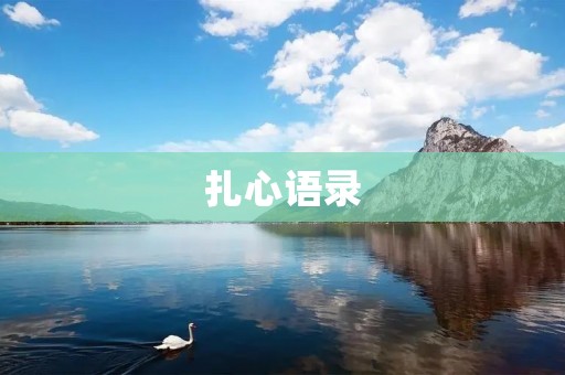 扎心语录：让你的内心受到触动的真实言辞