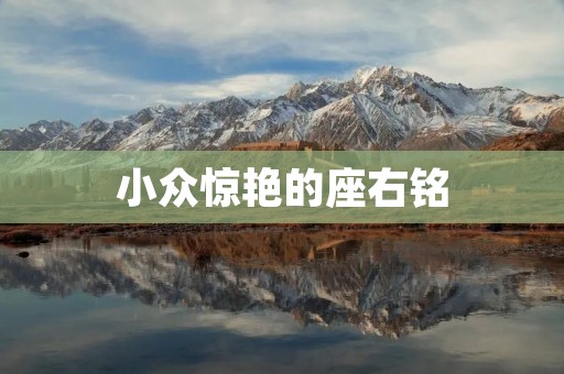 小众惊艳的座右铭:让你的人生更有意义