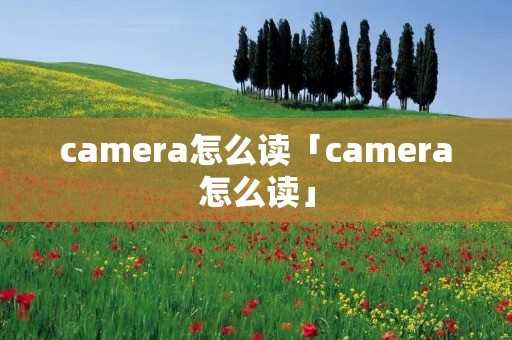 camera怎么读「camera怎么读」