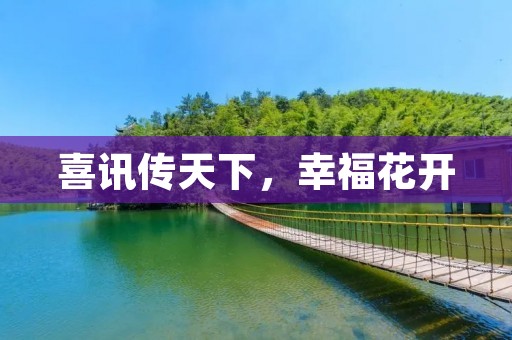 喜讯传天下,幸福花开