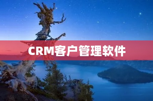 CRM客户管理软件:提升企业客户管理效率的利器 CRM客户管理软件:提升企业客户管理效率的利器