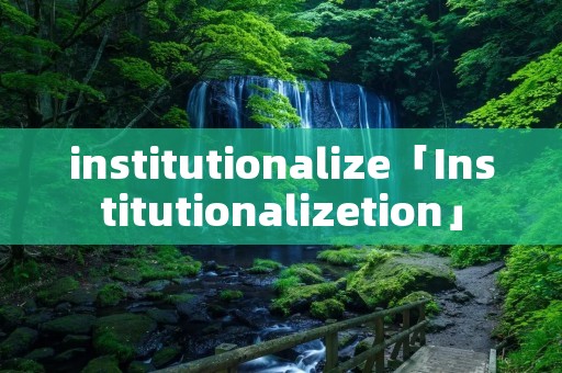 institutionalize「Institutionalizetion」 institutionalize「Institutionalizetion」