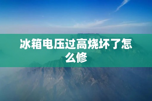 冰箱电压过高烧坏了怎么修 冰箱电压过高烧坏了怎么修