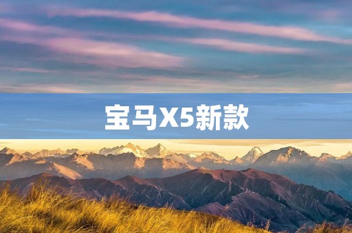 宝马X5新款:豪华与性能的完美结合 宝马X5新款:豪华与性能的完美结合