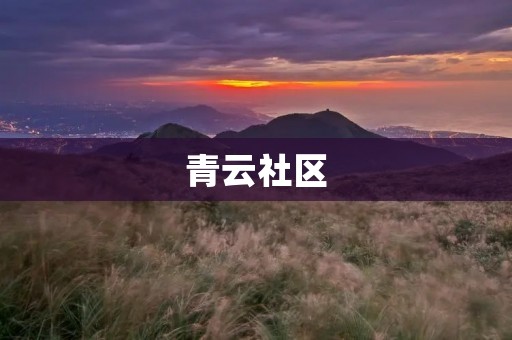 青云社区:连接心灵的美好家园 青云社区:连接心灵的美好家园