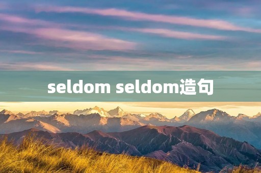 seldom seldom造句