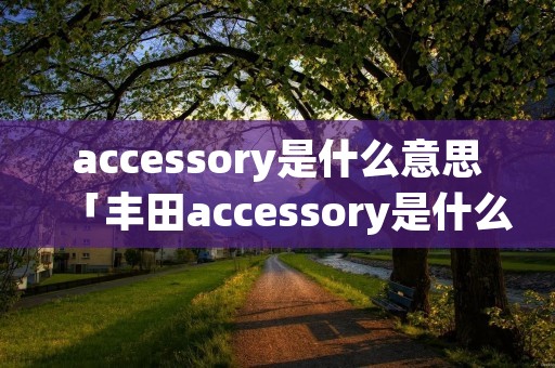 accessory是什么意思「丰田accessory是什么意思」