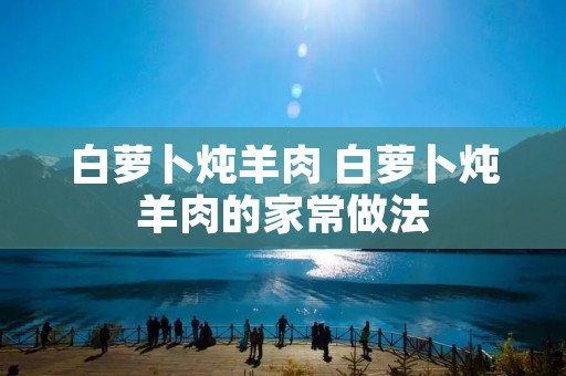 白萝卜炖羊肉 白萝卜炖羊肉的家常做法