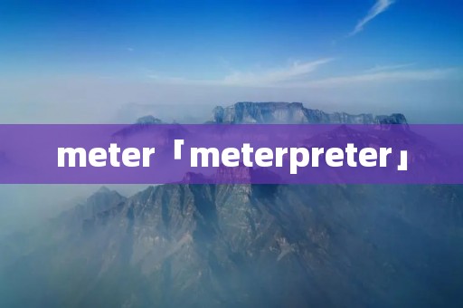 meter「meterpreter」