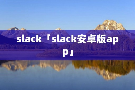 slack「slack安卓版app」