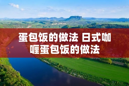 蛋包饭的做法 日式咖喱蛋包饭的做法