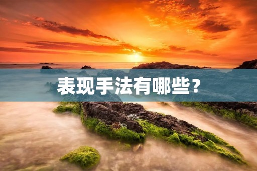 表现手法有哪些? 表现手法有哪些?