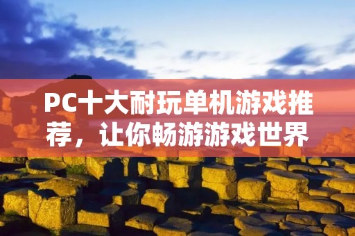 PC十大耐玩单机游戏推荐，让你畅游游戏世界