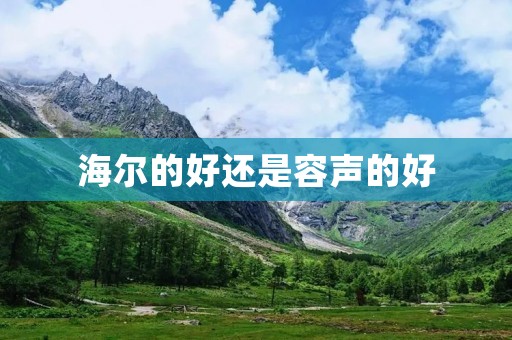 海尔的好还是容声的好:哪个品牌的冰箱更值得购买? 海尔的好还是容声的好:哪个品牌的冰箱更值得购买?
