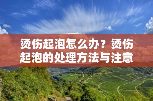 烫伤起泡怎么办?烫伤起泡的处理方法与注意事项 烫伤起泡怎么办?烫伤起泡的处理方法与注意事项