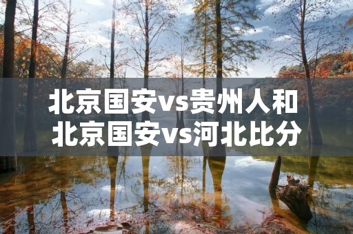 北京国安vs贵州人和 北京国安vs河北比分预测