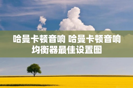 哈曼卡顿音响 哈曼卡顿音响均衡器最佳设置图 哈曼卡顿音响 哈曼卡顿音响均衡器最佳设置图