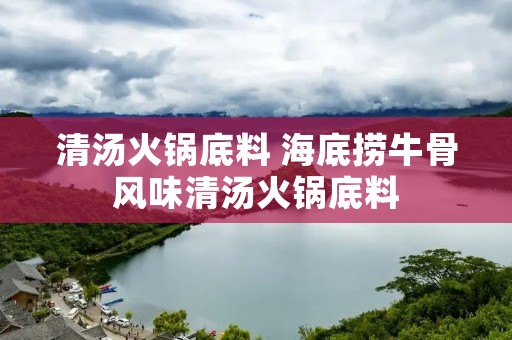 清汤火锅底料 海底捞牛骨风味清汤火锅底料