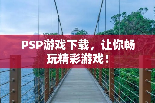 PSP游戏下载,让你畅玩精彩游戏!