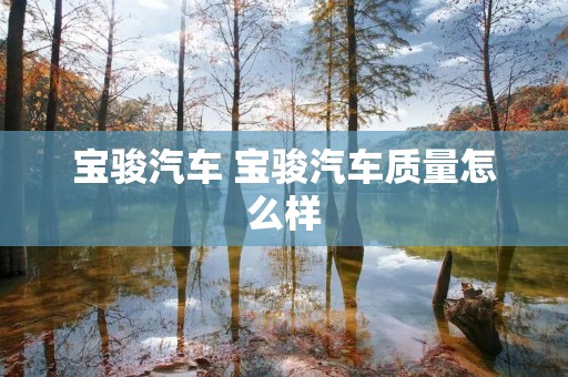 宝骏汽车 宝骏汽车质量怎么样 宝骏汽车 宝骏汽车质量怎么样