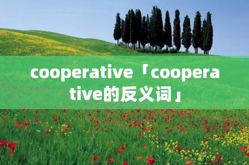 cooperative「cooperative的反义词」 cooperative「cooperative的反义词」