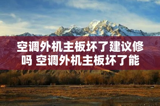 空调外机主板坏了建议修吗 空调外机主板坏了能修好吗 空调外机主板坏了建议修吗 空调外机主板坏了能修好吗