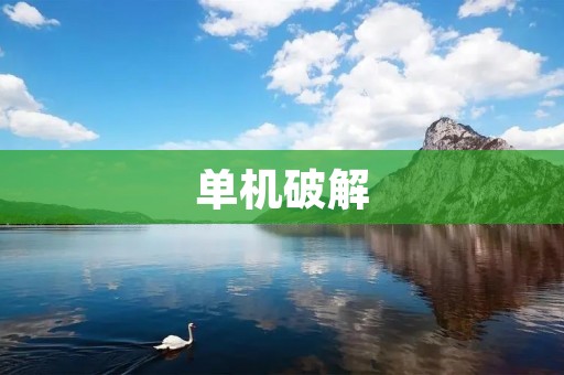 单机破解：游戏世界的黑暗角落