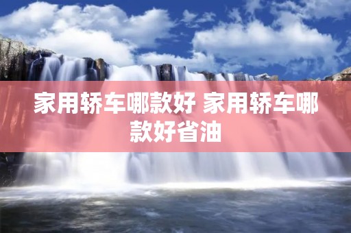 家用轿车哪款好 家用轿车哪款好省油 家用轿车哪款好 家用轿车哪款好省油