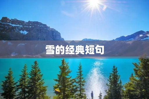 雪的经典短句:白雪纷飞,银装素裹的冬日世界 雪的经典短句:白雪纷飞,银装素裹的冬日世界