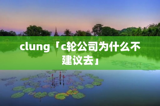 clung「c轮公司为什么不建议去」
