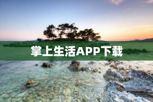 掌上生活APP下载:让生活更便捷 掌上生活APP下载:让生活更便捷