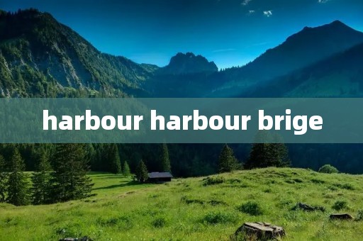 harbour harbour brige harbour harbour brige