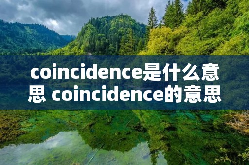 coincidence是什么意思 coincidence的意思
