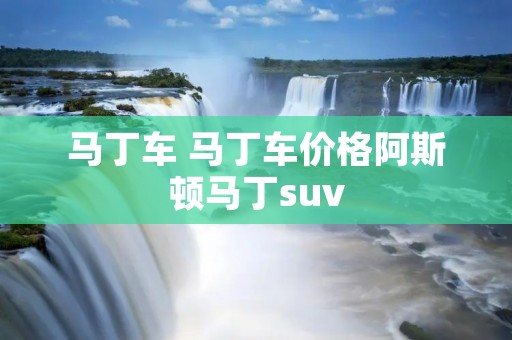 马丁车 马丁车价格阿斯顿马丁suv 马丁车 马丁车价格阿斯顿马丁suv