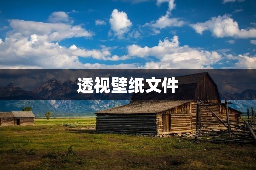透视壁纸文件：让你的桌面焕然一新