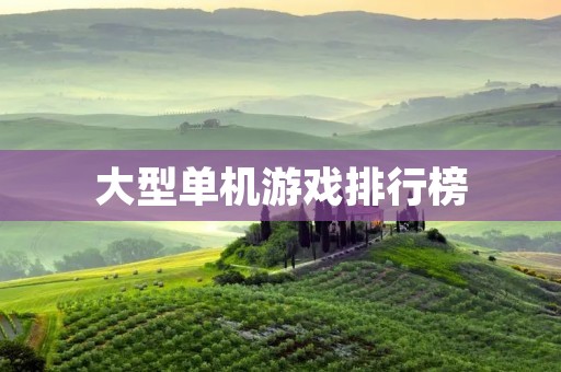 大型单机游戏排行榜：2021年最值得玩的单机游戏推荐！