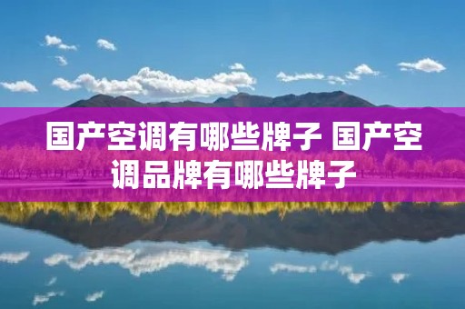 国产空调有哪些牌子 国产空调品牌有哪些牌子 国产空调有哪些牌子 国产空调品牌有哪些牌子