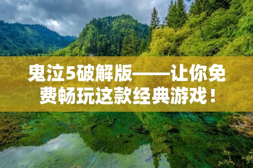 鬼泣5破解版——让你免费畅玩这款经典游戏！