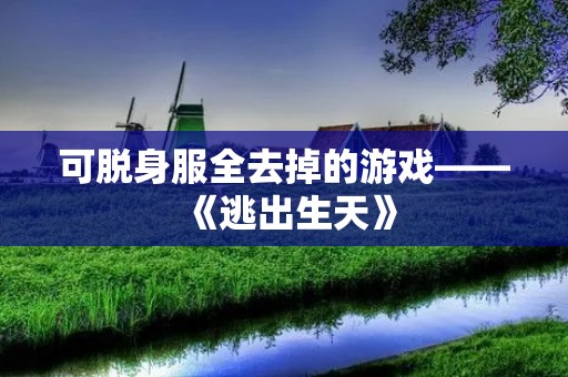 可脱身服全去掉的游戏——《逃出生天》