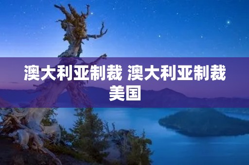 澳大利亚制裁 澳大利亚制裁美国