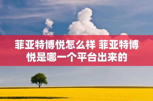 菲亚特博悦怎么样 菲亚特博悦是哪一个平台出来的