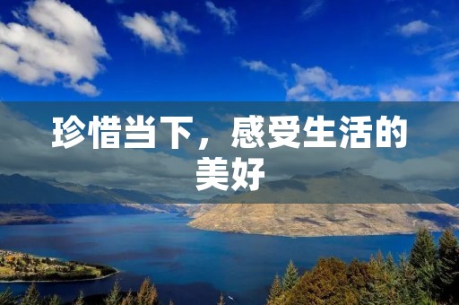 珍惜当下,感受生活的美好 珍惜当下,感受生活的美好