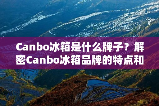 Canbo冰箱是什么牌子？解密Canbo冰箱品牌的特点和优势