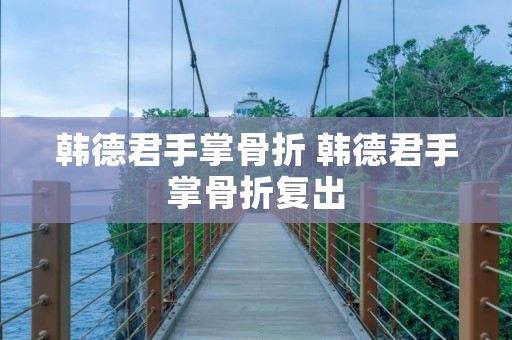 韩德君手掌骨折 韩德君手掌骨折复出 韩德君手掌骨折 韩德君手掌骨折复出
