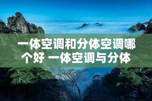 一体空调和分体空调哪个好 一体空调与分体空调