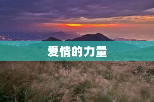 爱情的力量：谈情说爱，让爱在心间绽放