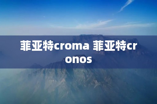 菲亚特croma 菲亚特cronos