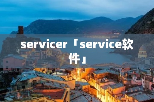 servicer「service软件」 servicer「service软件」