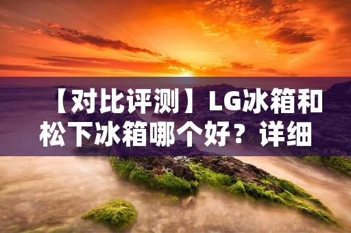 【对比评测】LG冰箱和松下冰箱哪个好?详细解析两大品牌的优劣势 【对比评测】LG冰箱和松下冰箱哪个好?详细解析两大品牌的优劣势