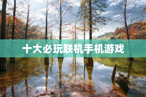 十大必玩联机手机游戏：让你和好友一起畅玩